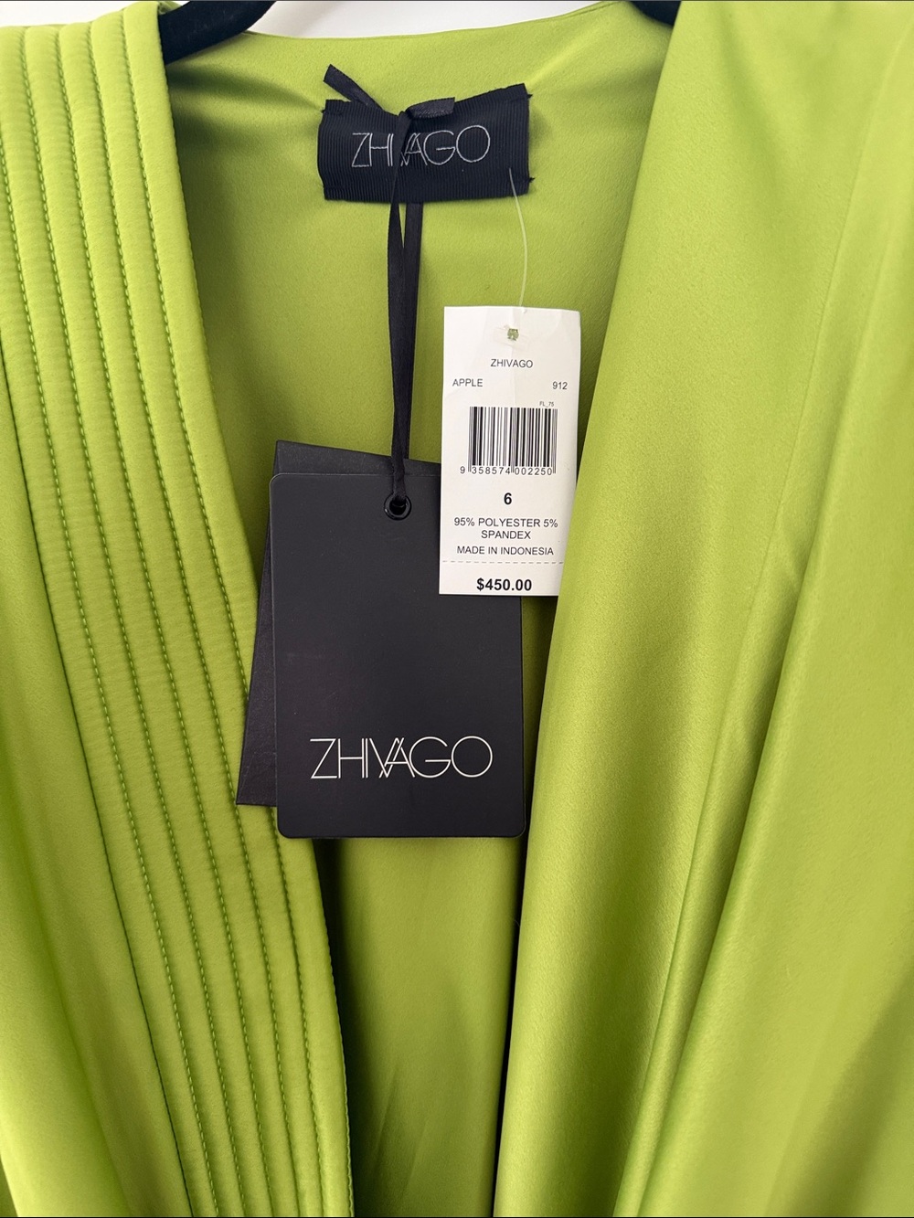 Zhivago Cala Conta Green Wrap Dress - Picture 4 of 6